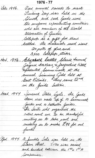 Diary 1976-77