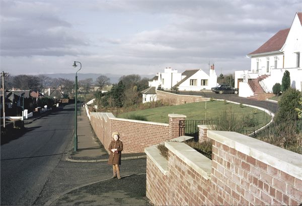 View down Kittochside Rd.