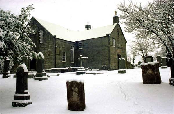 Carmunnock Church in the snow