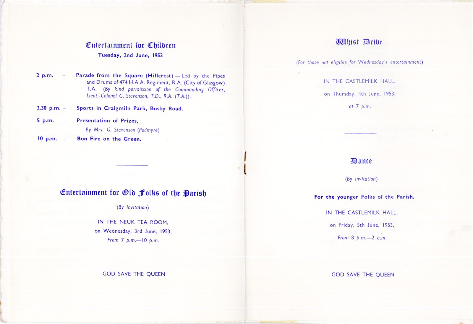 Prog QEII 1953