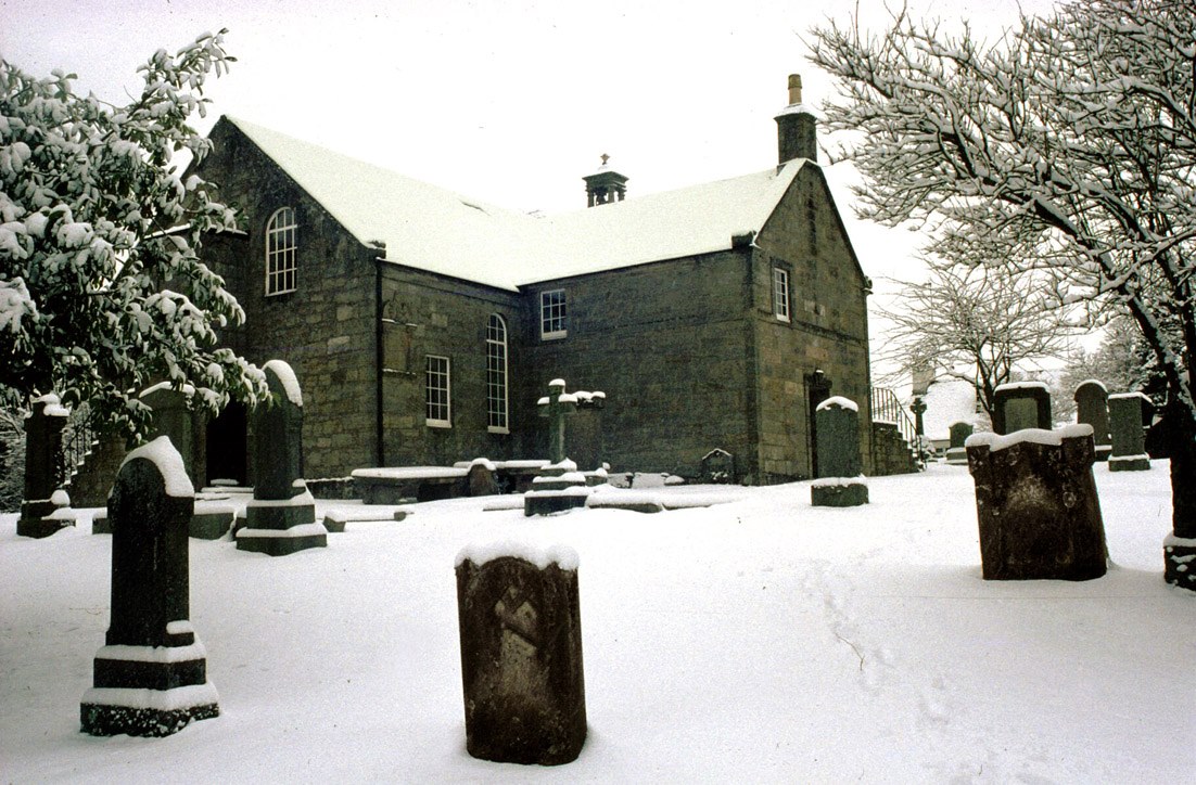Carmunnock Church in the snow