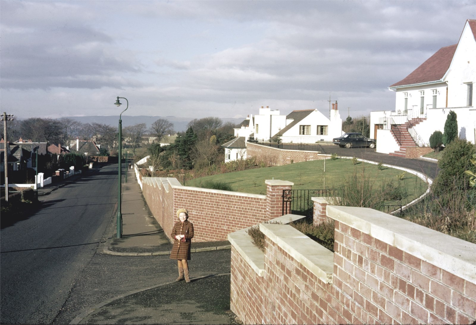 View down Kittochside Rd.