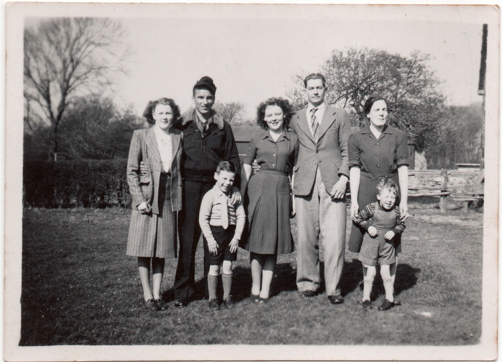 Paul and Doris with Mrs Borland and boys Eric and Jean Connell1948 Carmunnock