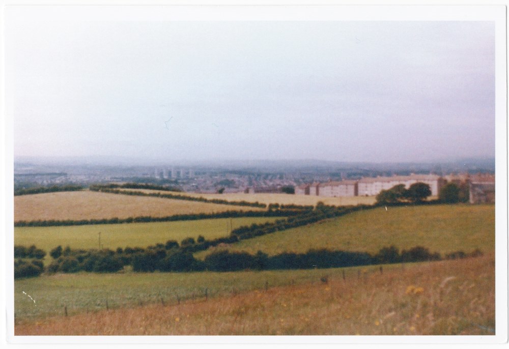Looking West across Carmunnock Rd.