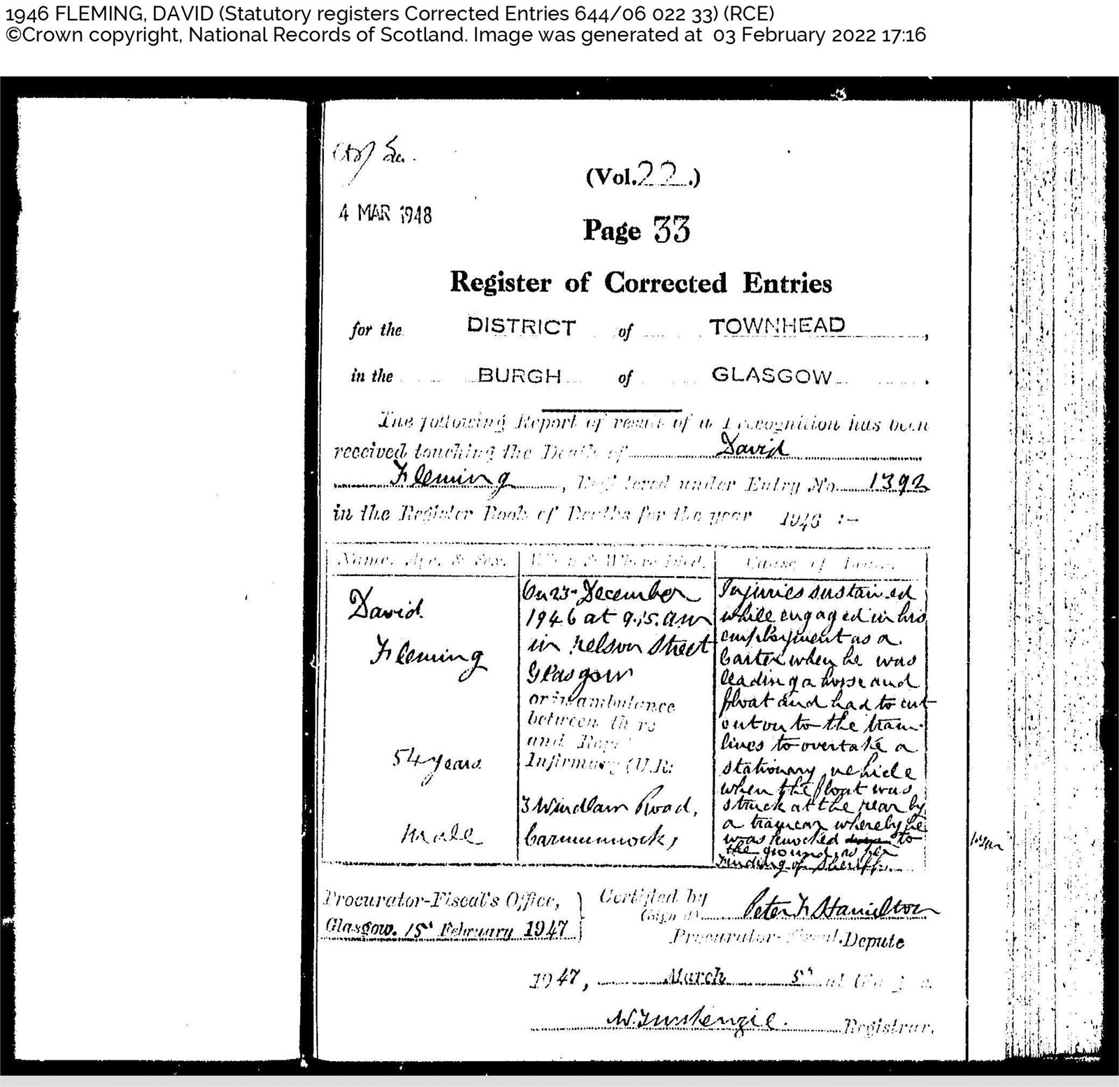 David Fleming Death